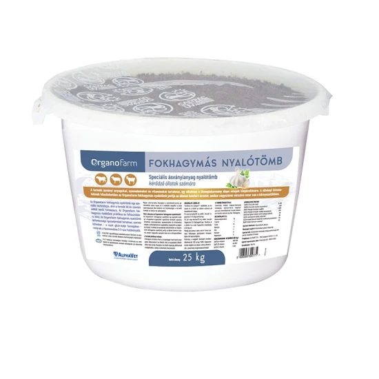 Organofarm fokhagymás nyalótömb 25 kg