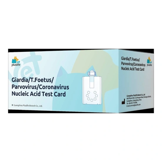 PL Giardia / Tritrichomonas foetus / Parvovírus / Koronavírus nukleinsav-alapú tesztkazetta 10 db