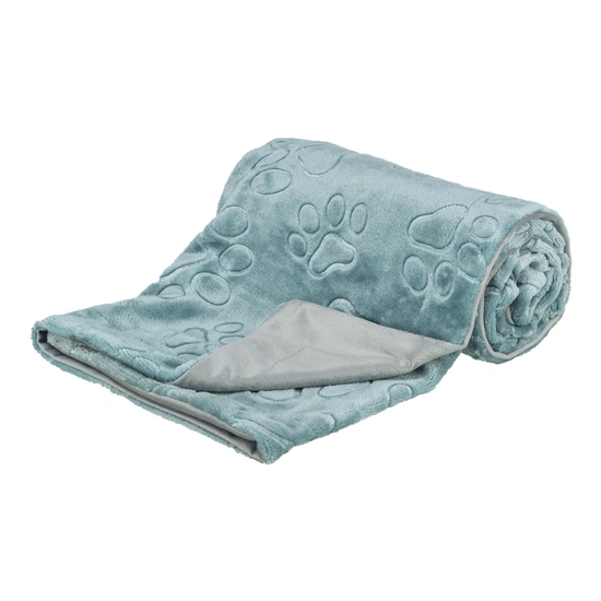 .Pléd Barry puha plüss, 100x75cm kék/szürke