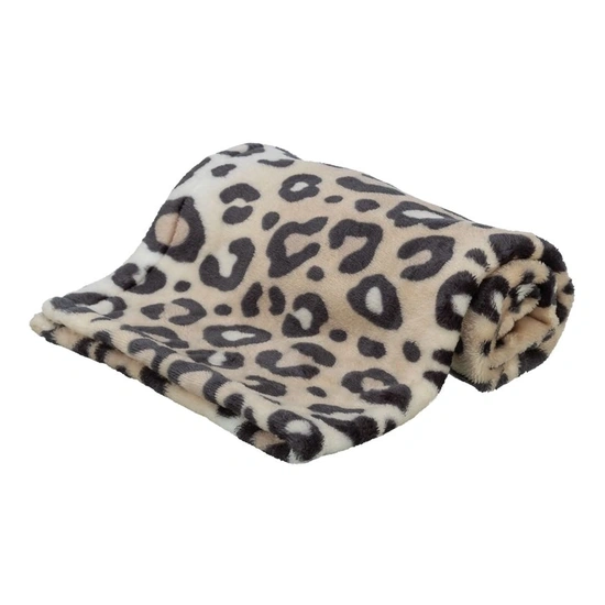 .Pléd Leo plüss, 70 × 50 cm, krémszínű