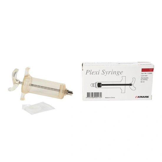 Plexi fecskendő, Luer Lock, 50 ml KRUUSE