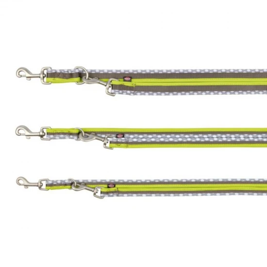 .Póráz Freshline Spot M-L 1m/20mm Homok/Zöld/Szürke