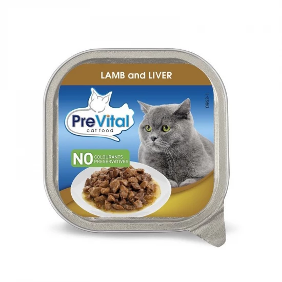 Prevital alutálka macska bárány-máj 100gr