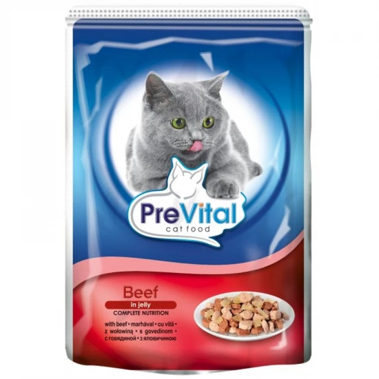 Prevital Alutasak Macska Zselés Marha 100g