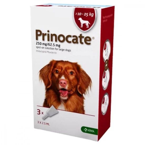 Prinocate 2,5 ml kutya 10-25kg 3x