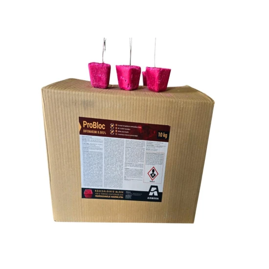 Probloc 10 kg (100 x 100 grammos) rágcsálóirtó csatorna blokk (50ppm) difenakum