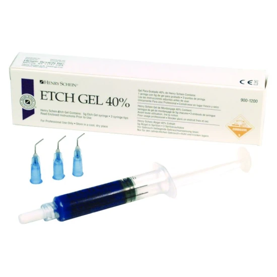 Etchgel foszforsav 37%, fecskendő 5g + 3 tipp