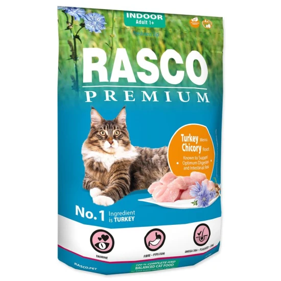 Rasco Premium Cat Indoor Pulyka&Cikóriagyökér 400g