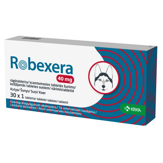 Robexera 40 mg rágótabletta kutyák részére A.U.V. 30X