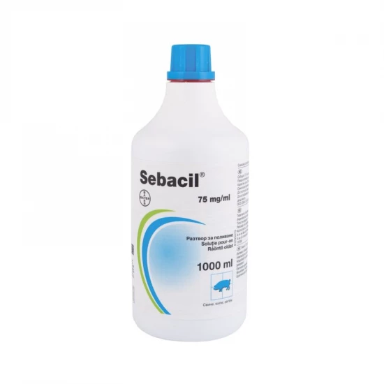 Sebacil pour on 75 mg/ml 1000 ml