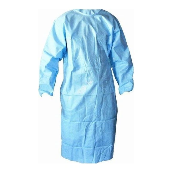 Sebészeti köpeny Eh steril, sötétkék, L