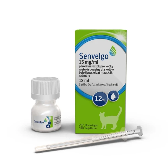 Senvelgo 15 mg/ml belsőleges 12 ml oldat macskák