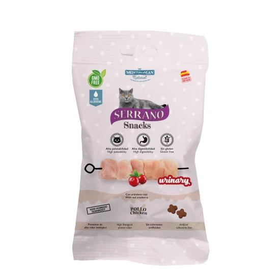 Serrano Snacks Macskáknak Urinary húgyutak egészséges működésére Csirkével 50g