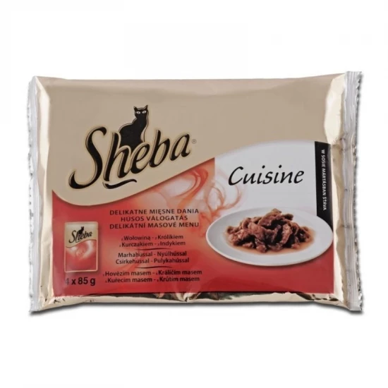Sheba alutasak Multipack Cuisine Húsos 4x85g Sheba alutasak Multipack Cuisine Húsos 4x85g