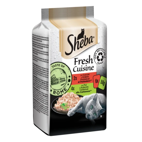 SHEBA Mini 6x50g Fresh cuisine Rome Multipack SHEBA Mini 6x50g Fresh cuisine Rome Multipack