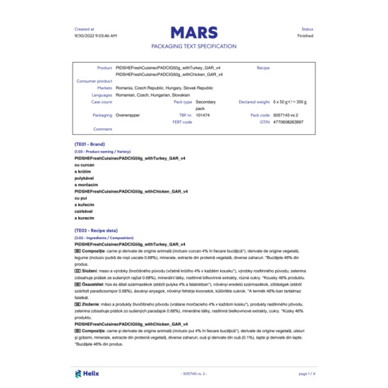 SHEBA Mini 6x50g Fresh cuisine Rome Multipack SHEBA Mini 6x50g Fresh cuisine Rome Multipack