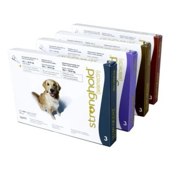 Stronghold 240 mg 20-40 kg kutyáknak 2 ml zöld 3x