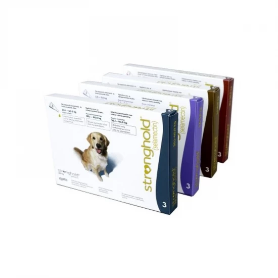 Stronghold 30 mg 2,6-5 kg kutyáknak 0.25 ml lila 3x