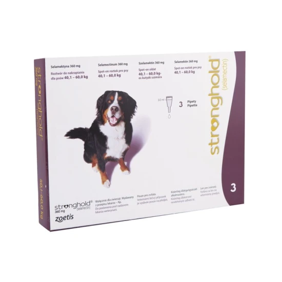 Stronghold 360 mg 40-60 kg kutyáknak 3 ml bordó