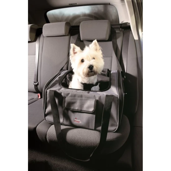 Trixie Szállítótáska Autóba 44x30x38cm Szürke/fekete