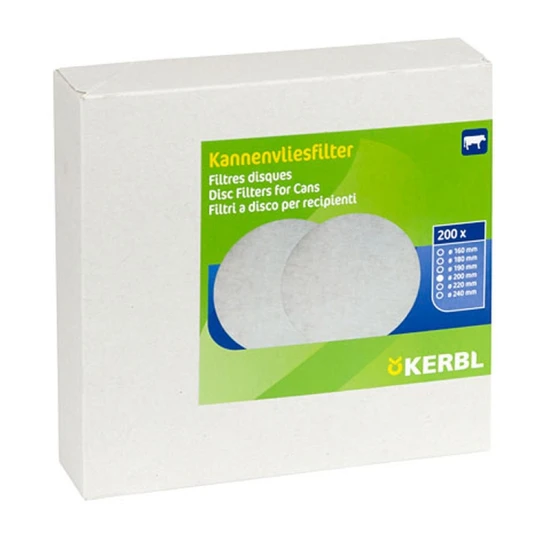 KERBL Tejszűrő Korong 200 Mm 200 Db