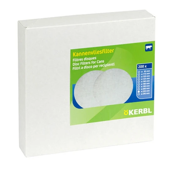 KERBL Tejszűrő Korong 220 Mm 200 Db