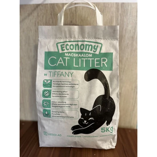 Tiffany Economy bentonitos, csomosodó macskaalom 5kg