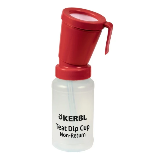 KERBL Tőgyfertőtlenítő Kehely Visszafolyásgátlós piros