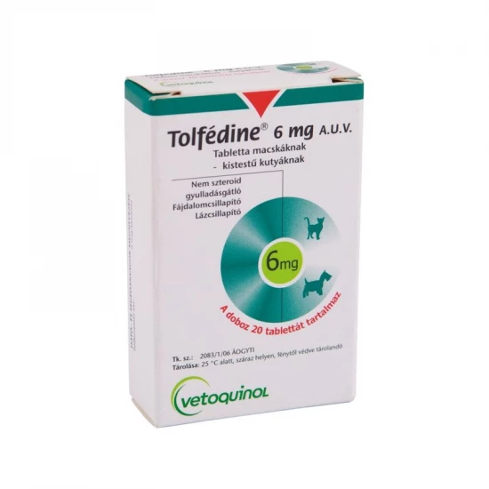 Tolfedine 6 mg tabletta 20x