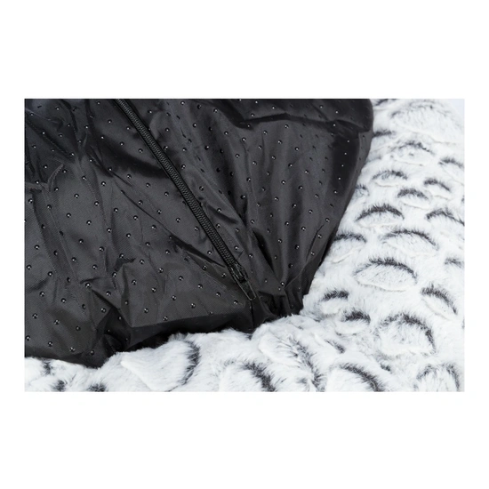 Trixie Ágy Mila Plüss Kerek, 50 cm, Fehér-Szürke