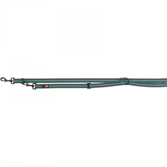 Trixie Póráz Fusion Hosszabbítható, L–XL: 2,00 m/25 mm, Grafit/Óceán