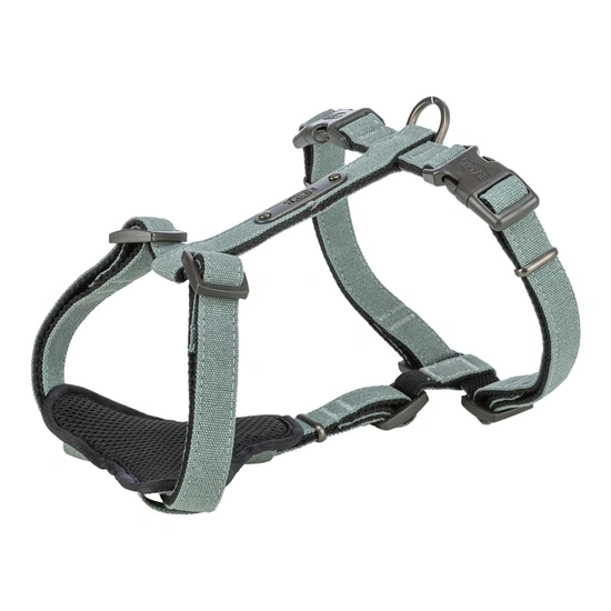 Trixie Hám CityStyle, Pamut, L–XL: 75–120 cm/25 mm, Zsálya zöld