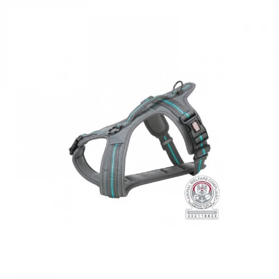 Trixie Hám Fusion Túrázáshoz, M–L: 61–75 cm/30 mm, Grafit/Óceán