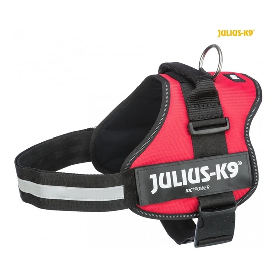 Trixie Hám Julius-K9 1/L: 66–85 cm/50 mm, piros