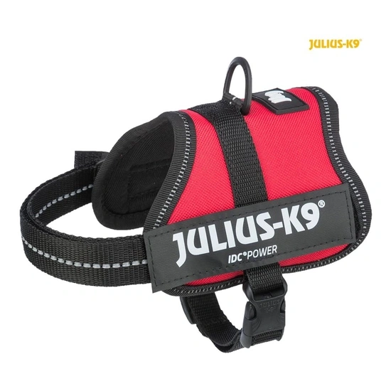 Trixie Hám Julius-K9 Power, 2XS/Baby 2: 33–45 cm/18 mm, Piros