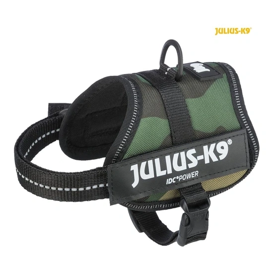 Trixie Hám Julius-K9 Power, 2XS/Baby 2: 33–45 cm/18 mm, Terepmintás