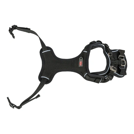 Trixie Hám Premium FlexMesh, M: 58–80 cm / 20 mm, fekete