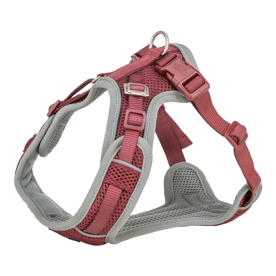Trixie Hám Premium FlexMesh, M: 58–80 cm / 20 mm, sangria
