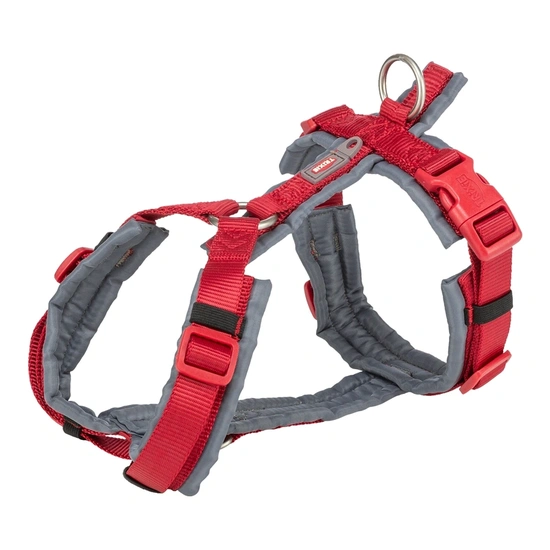 Trixie Hám Prémium Trekking, M 53–64 cm/20 mm Piros/Szürke