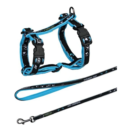 Trixie Hám+póráz macskának fényvisszaverő 25-45cm/13mm 1,2m