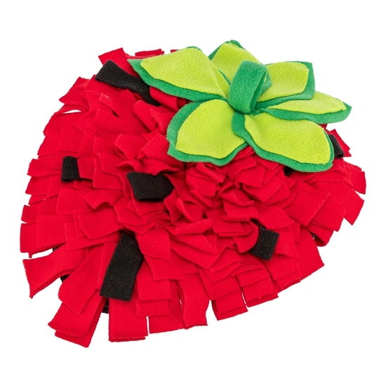 Trixie Játék Epres Szippantó Szőnyeg, 33 × 40 cm, Piros