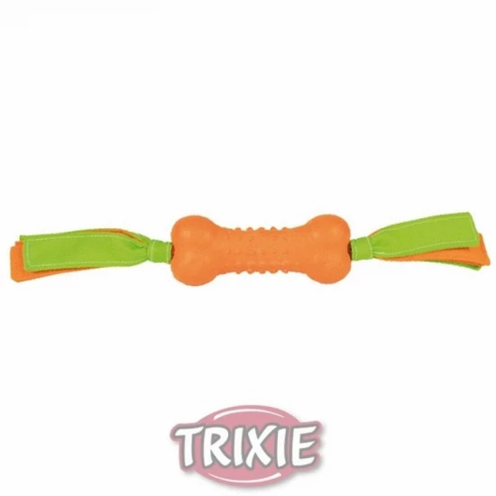 Trixie Játék Gumi Csont Nylon Pánttal 38cm