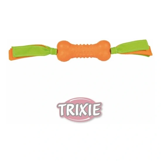 Trixie Játék Gumi Csont Nylon Pánttal 38cm