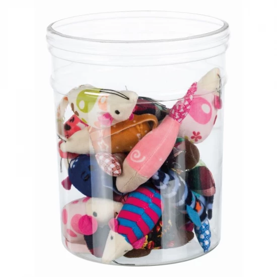 Játék macskának plüss egér és hal 9-12cm