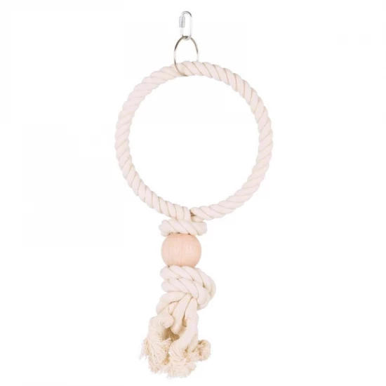 Trixie Játék Papagájnak Kötél Karika Golyóval, 19cm