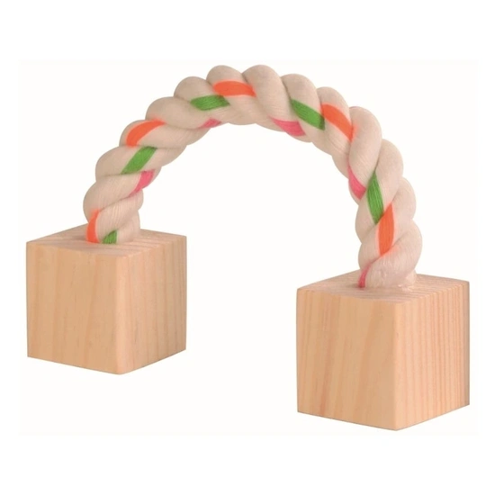 Trixie Játék Rágcsálónak Rágókötél 2 Fával 20cm