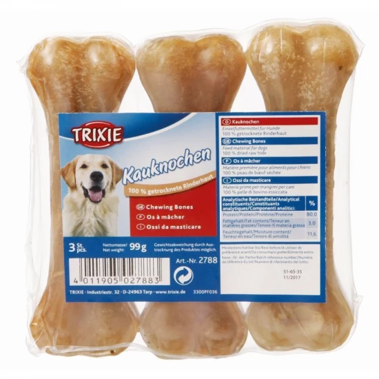 Trixie Jutalomfalat Préselt Csont 33g/11cm 3db/Csomag