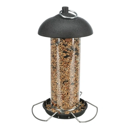 Trixie Kültéri Etető Fém/Műanyag 560ml/10x20cm Fekete