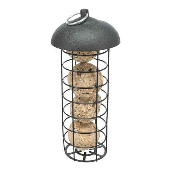 Trixie Kültéri Faggyúgolyó Tartó, Fém 10x21cm Fekete