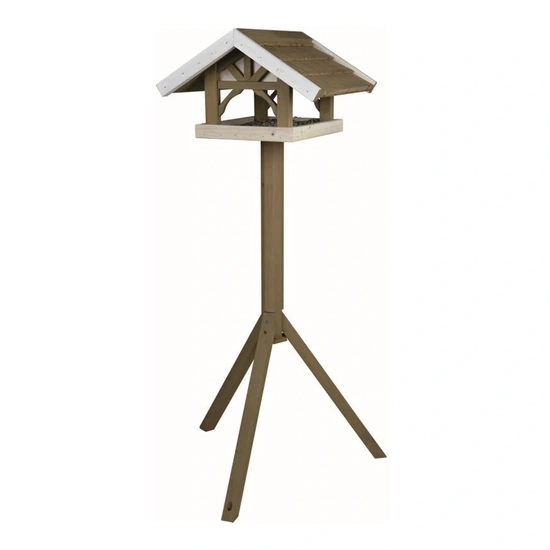 Trixie Kültéri madáretető Álló fából 45x28x44cm/1,25m Szürke/Fehér